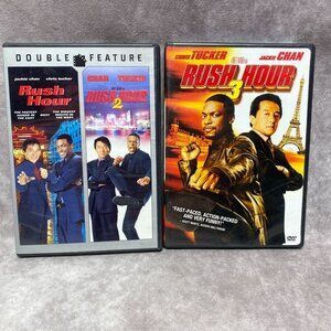 Rush Hour Trilogy DVD Set Jackie Chan Chris Tucker Action Comedy Movies